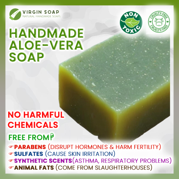 Chemical free Organic Handmade aloevera soap