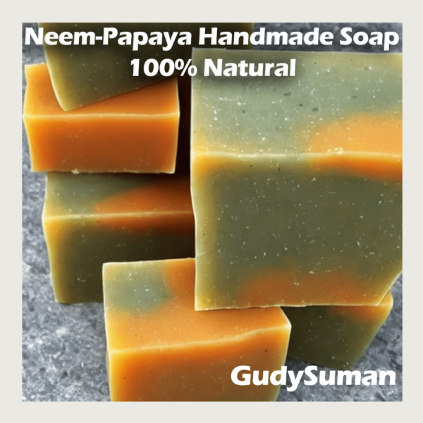 Neem papaya handmade soap benefits, Best handmade soap in india